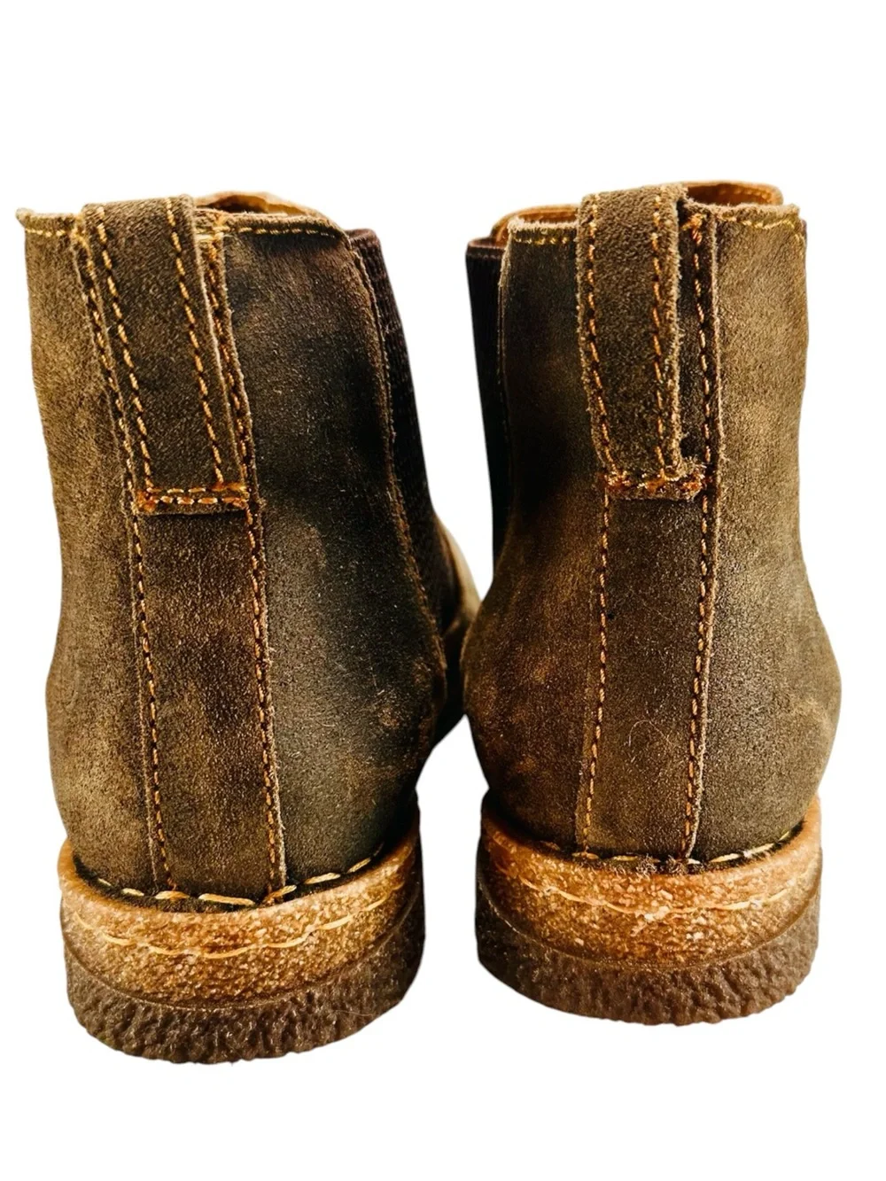 Born Faline Taupe Boots Women's 8.5 Leather Ankle Booties